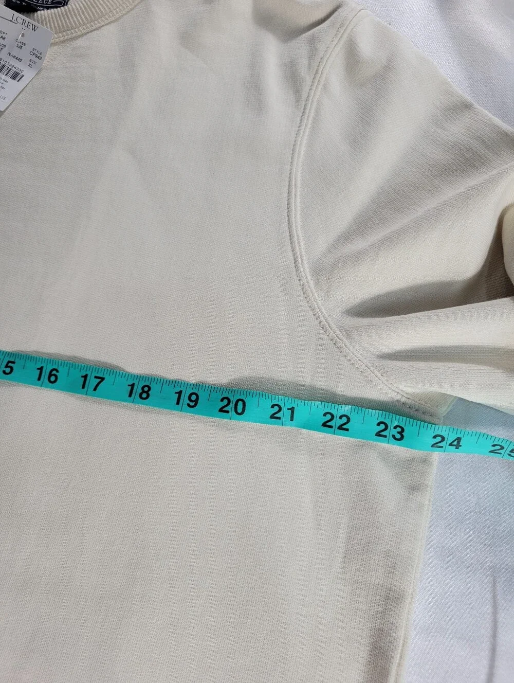 J Crew Factory Crewneck sweatshirt CP943 Size XL NEW Cream
